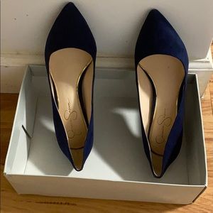 Jessica Simpson baby blue pumps